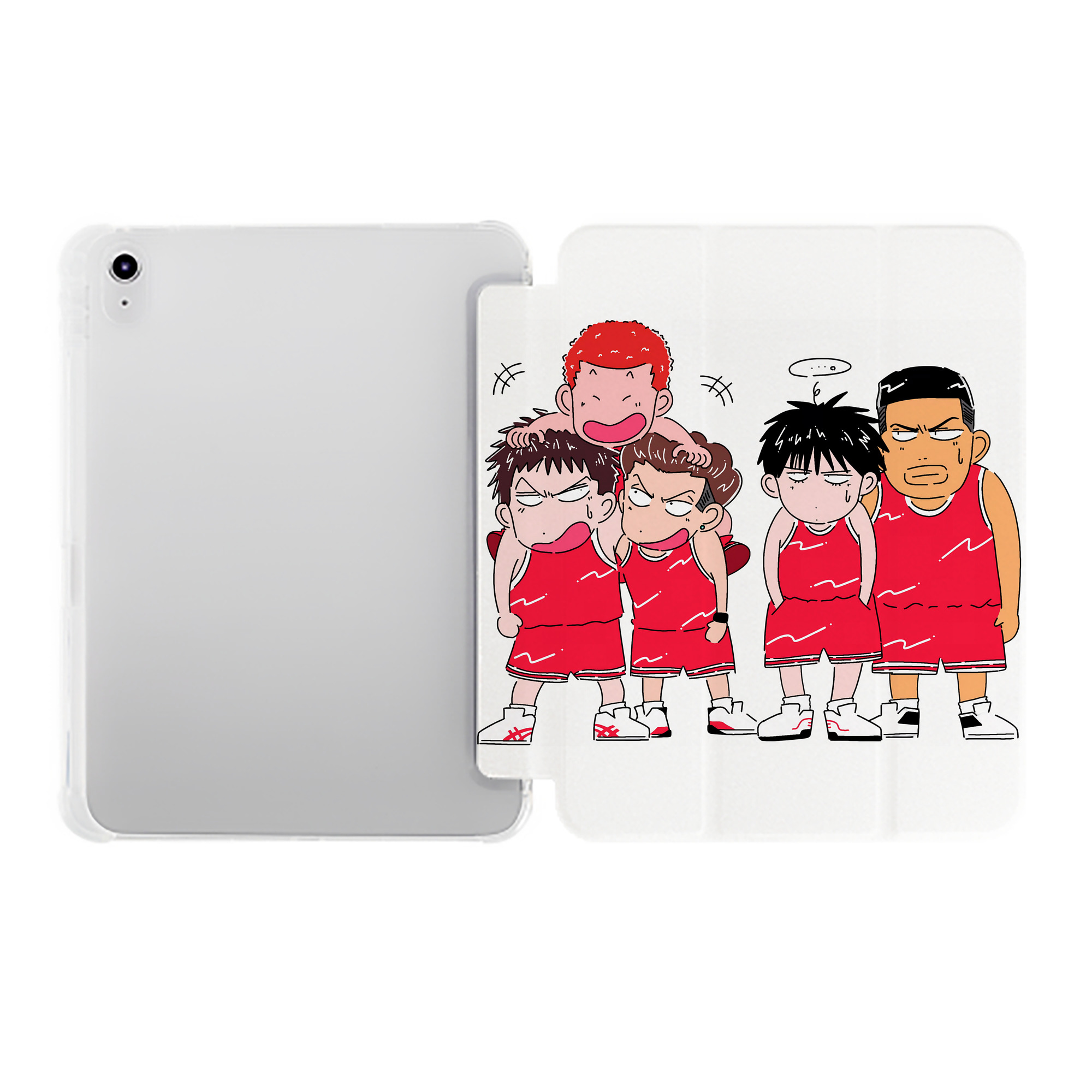 （画像用） SLAM DUNK／スラムダンク IPad ケース ペン収納付き 三つ折りスタンド PUレザー×シリコン 対応機種9.5/10.5/10.9インチ